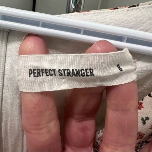 PERFECT STRANGER “Juliette” Lined Floral Print Deep V Neck Mini Dress - Picture 3 of 11